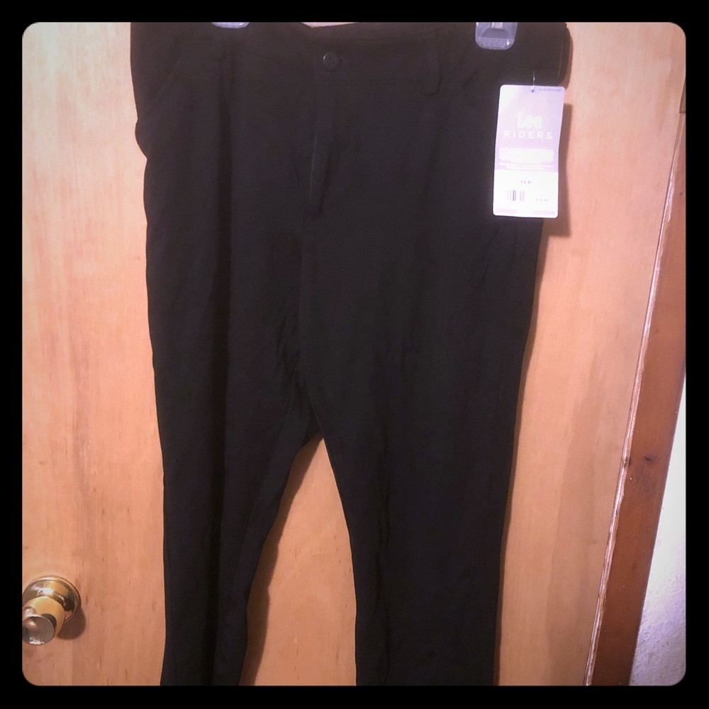 NWT Lee Riders Black Dress Pants